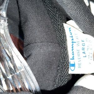 Black champion hoodie